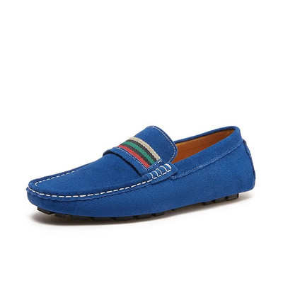 Vintažiniai  odos laisvalaikio batai vyrams Prabangūs prekės ženklo Slip on Formal Loafers Vyriški mokasinai itališki juodi vyriški vairavimo batai