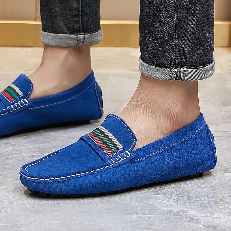Vintažiniai  odos laisvalaikio batai vyrams Prabangūs prekės ženklo Slip on Formal Loafers Vyriški mokasinai itališki juodi vyriški vairavimo batai