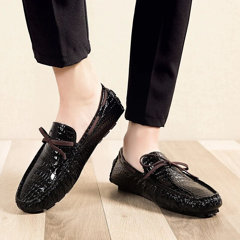 Nauji madingi batai biuro batai vyrams Laisvalaikio vairavimo batai Orui pralaidūs odiniai batai Vairavimo mokasinai Patogus slydimas 2022 m.