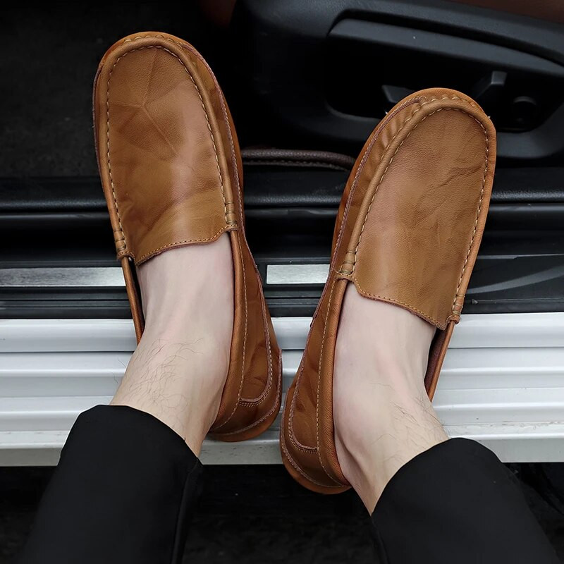Nauji vyriški batai valties Patogūs laisvalaikio batai Loafers Vyriški madingi aukštos kokybės neslystantys vairavimo batai mokasinai