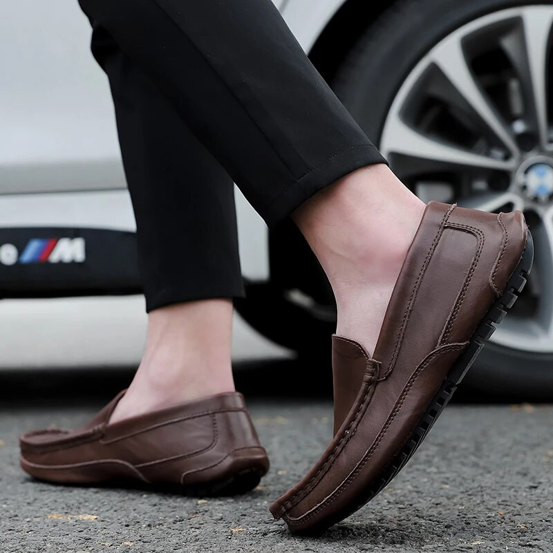 Nauji vyriški batai valties Patogūs laisvalaikio batai Loafers Vyriški madingi aukštos kokybės neslystantys vairavimo batai mokasinai