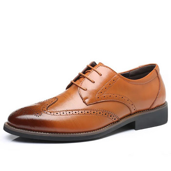 2023 Мъжки рокли Обувки Удобни, устойчиви на износване Официални обувки Кожени луксозни модни сватбени обувки за младоженеца Мъжки Оксфордски обувки Рокля