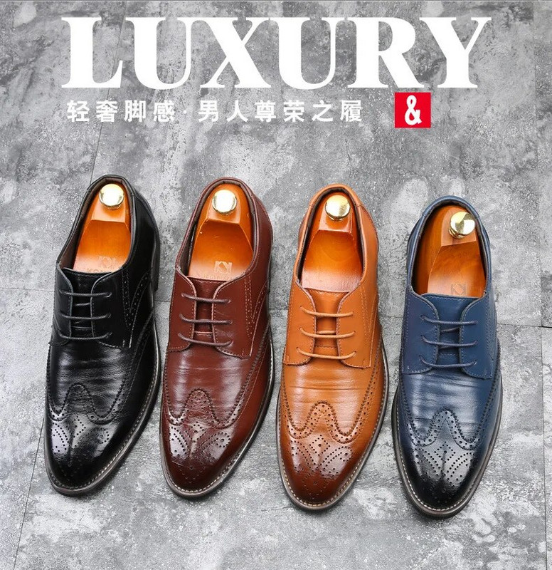 2023. Muške svečane cipele Udobne svečane cipele otporne na habanje Kožne luksuzne modne vjenčane cipele za mladoženju Muške Oxford cipele Haljina