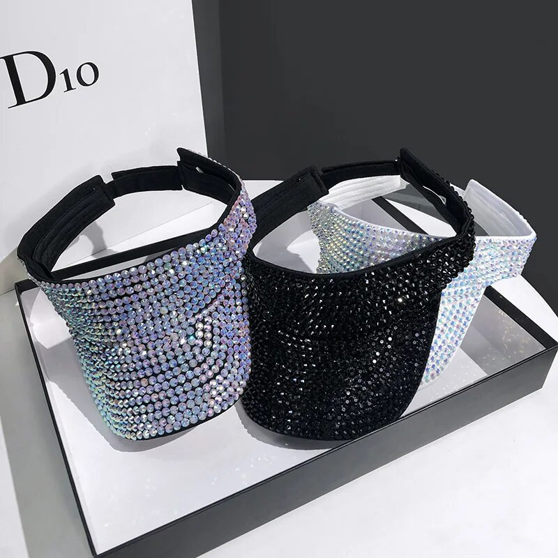 Γυναικεία καπέλα Άδειο τοπ Καλοκαιρινό καπέλο πολυτελείας gorros Καπέλο ηλιοθεραπείας γυναικεία καπέλα Hip hop Καπέλο εξωτερικού χώρου Rhinestone Καπέλο παραλία chapeu feminino