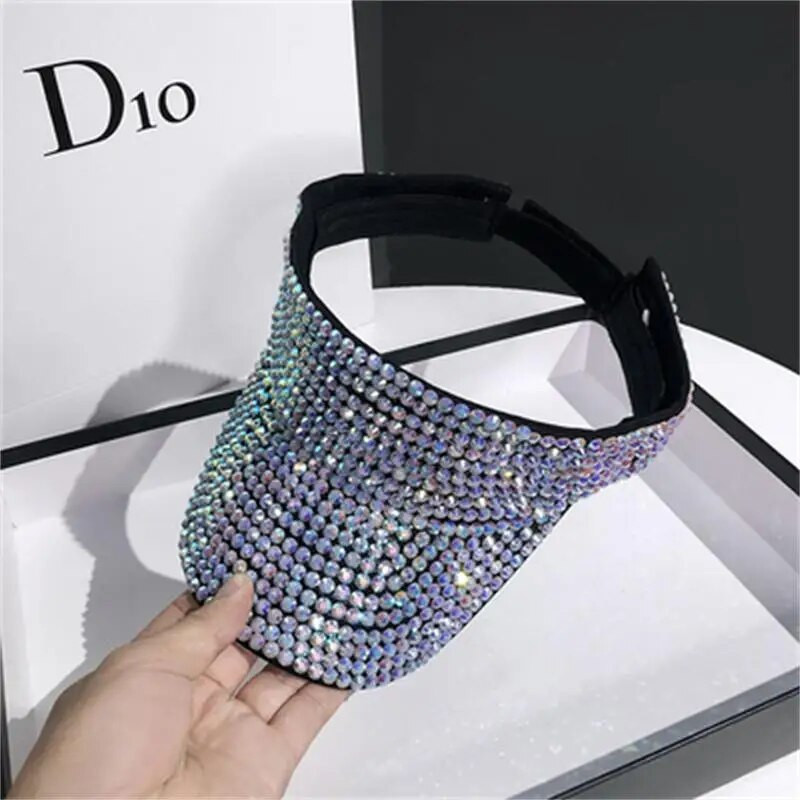 Γυναικεία καπέλα Άδειο τοπ Καλοκαιρινό καπέλο πολυτελείας gorros Καπέλο ηλιοθεραπείας γυναικεία καπέλα Hip hop Καπέλο εξωτερικού χώρου Rhinestone Καπέλο παραλία chapeu feminino