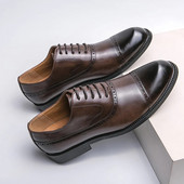 Kézzel készített Férfi Wingtip Oxford Cipők Bőr Szürke Brogue Férfi Ruha Cipők Klasszikus üzleti formális férfi cipők Zapatillas Hombre