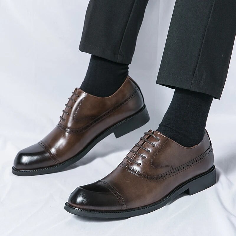 Kézzel készített Férfi Wingtip Oxford Cipők Bőr Szürke Brogue Férfi Ruha Cipők Klasszikus üzleti formális férfi cipők Zapatillas Hombre