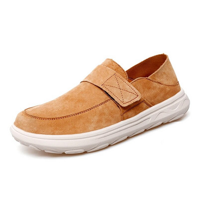 Vyriški laisvalaikio batai sportbačiai Madingi zomšiniai odiniai batai Patogūs plokščiapadžiai vairavimo batai Zapatos De Hombre didelio dydžio vyriški batai