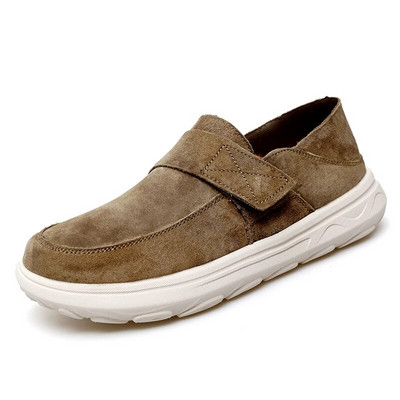 Vyriški laisvalaikio batai sportbačiai Madingi zomšiniai odiniai batai Patogūs plokščiapadžiai vairavimo batai Zapatos De Hombre didelio dydžio vyriški batai