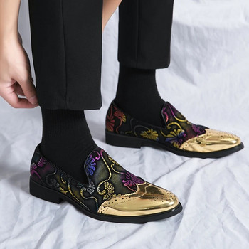 Designer Plus Size Ανδρικά Casual Δερμάτινα πάρτι Brogue Επίσημο συνονθύλευμα Επιχειρηματικό συμπόσιο Loafers Παπούτσια Φόρεμα Ανδρικά Flats