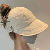 Šuplji šešir sa širokim obodom za žene Ljeto na otvorenom Plaža UV zaštita Bejzbol kape Sport Putovanje Ležerni šešir