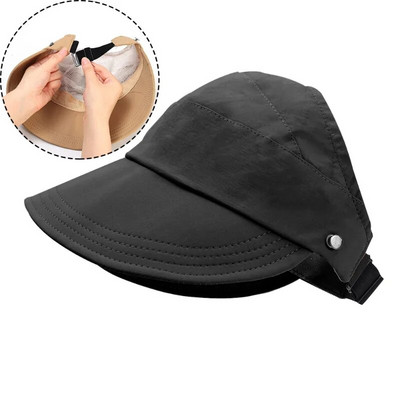 Šuplji šešir sa širokim obodom za žene Ljeto na otvorenom Plaža UV zaštita Bejzbol kape Sport Putovanje Ležerni šešir