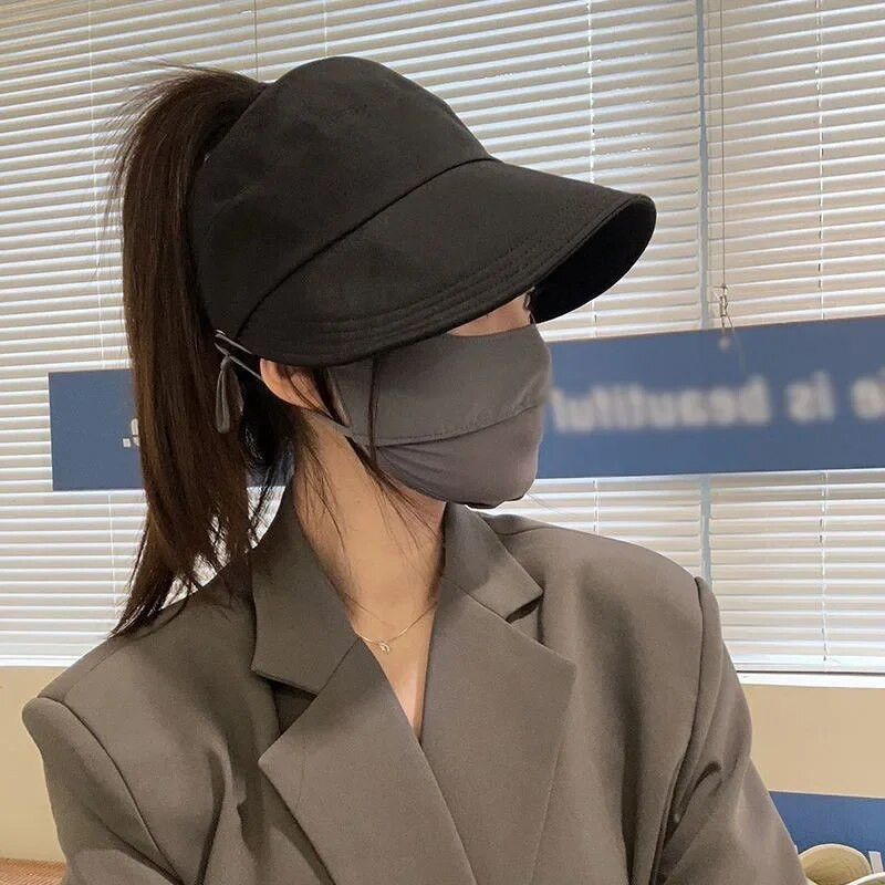 Šuplji šešir sa širokim obodom za žene Ljeto na otvorenom Plaža UV zaštita Bejzbol kape Sport Putovanje Ležerni šešir