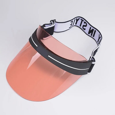 Ženska modna slova Sportski suncobran Putna krema za sunčanje Vozačka bejzbol kapa Ženska prozirna PVC plastična prazna kapa za sunčanje