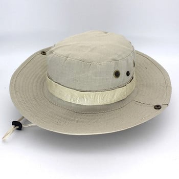 Καμουφλάζ Tactical Cap Outdoor Casual Ανδρικό καπέλο Panama Bucket Κυνήγι Πεζοπορία Ψάρεμα Καπέλο αναρρίχησης Αντιηλιακή προστασία υψηλής ποιότητας