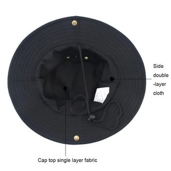 Καμουφλάζ Tactical Cap Outdoor Casual Ανδρικό καπέλο Panama Bucket Κυνήγι Πεζοπορία Ψάρεμα Καπέλο αναρρίχησης Αντιηλιακή προστασία υψηλής ποιότητας