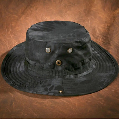 Terepszínű taktikai sapka kültéri alkalmi férfi panama vödör sapka Vadászat túrázás horgászat hegymászó sapka napvédelem kiváló minőség