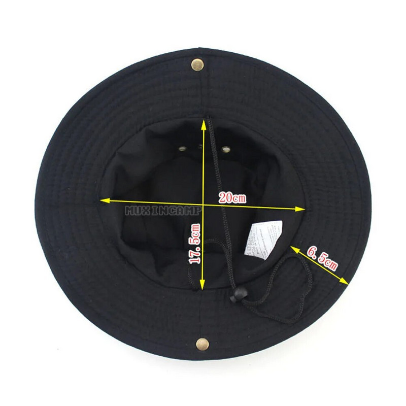 Terepszínű taktikai sapka kültéri alkalmi férfi panama vödör sapka Vadászat túrázás horgászat hegymászó sapka napvédelem kiváló minőség