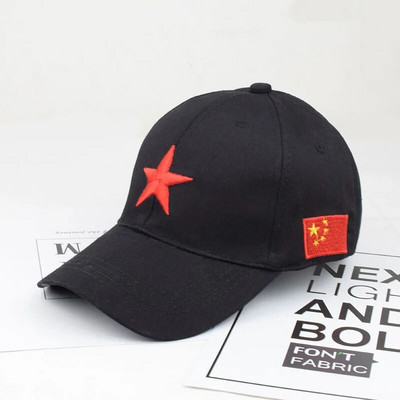 Punane viieharuline tähemüts kevad-sügis sõjaline müts meeste välistingimustes kasutatavate eriüksuste taktikaline pesapallimüts, naiste noorte retromüts