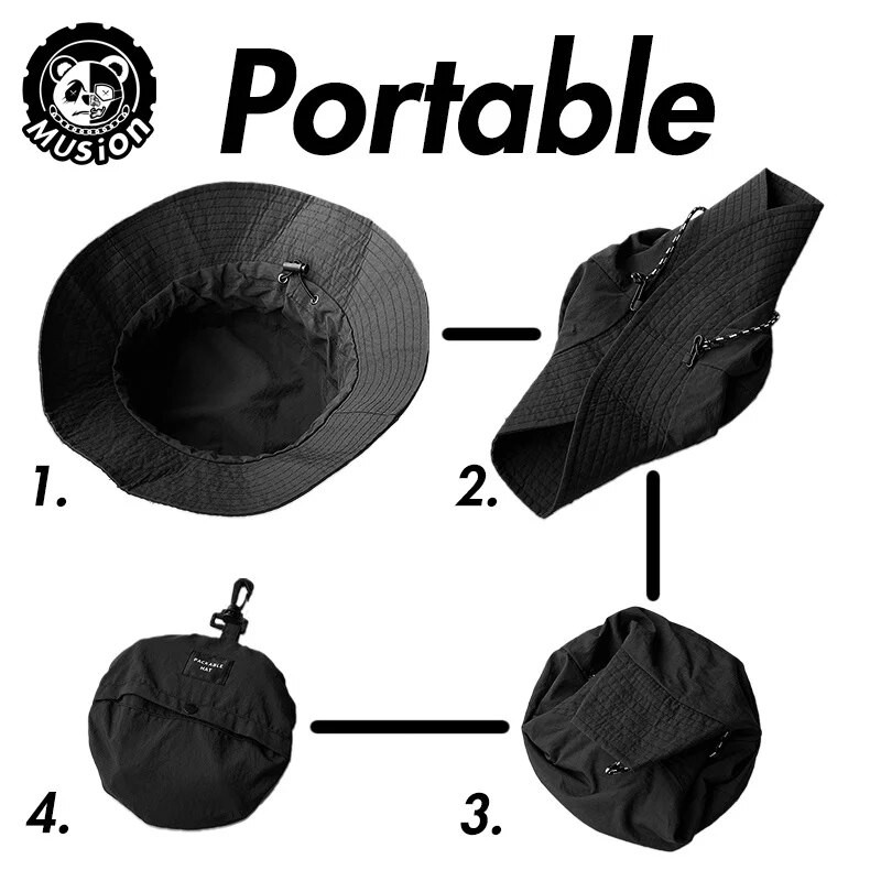 Vandeniui atspari kibiro kepurė moterims Vyriška skrybėlė nuo lietaus UPF 50+ plataus krašto Boonie skrybėlė nuo saulės Sulankstoma vasaros floppy paplūdimio žvejybos safario kepurė