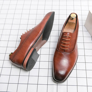 Πολυτελή υψηλής ποιότητας ανδρικά παπούτσια Μόδα casual παπούτσια Ανδρικά με μυτερά δερμάτινα νυφικά παπούτσια Oxford Ανδρικά παπούτσια γραφείου Gentleman