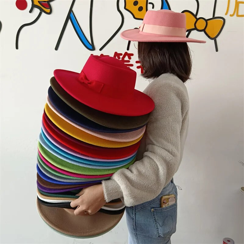 Sombrero Fedora šešir s podignutim vrhom 2023. Novi europski i američki Fedora šešir Jazz šešir Muški okrugli cilindar Novi veleprodajni sombrero