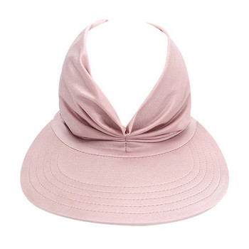 Сгъваема лятна плажна шапка с голяма козирка Слънчеви шапки за жени Летен плаж на открито с UV защита Горна празна спортна бейзболна шапка