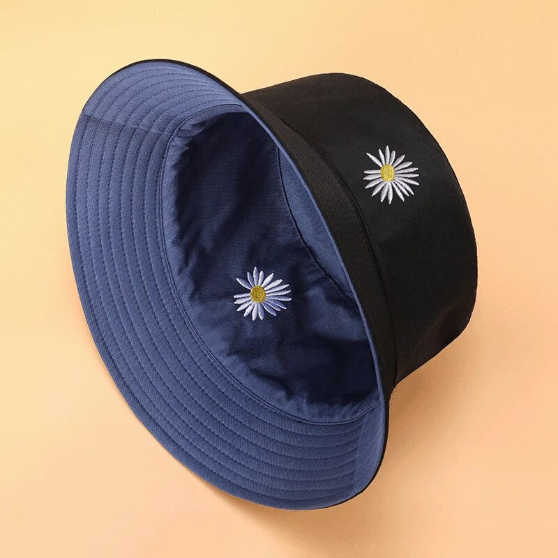 QBHAT dvostrani šešir s izvezenim slovom, ženski, muški, šešir za zaštitu od sunca, ljetna panama, sklopiva ribička kapa, ležerna Gorras