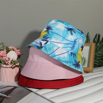Unisex Άνοιξη Καλοκαίρι Μόδα Βαμβακερό καπέλο Γυναικείο Αντιηλιακό αντηλιακό Ψαροκάπελο ανδρικό μονόχρωμο Πτυσσόμενα καπέλα ηλίου Panama