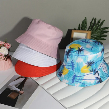 Унисекс, пролет, лято, модна памучна шапка с кофа, дамска слънцезащитна шапка за риболов на открито, мъжки едноцветни панама, сгъваеми слънчеви шапки