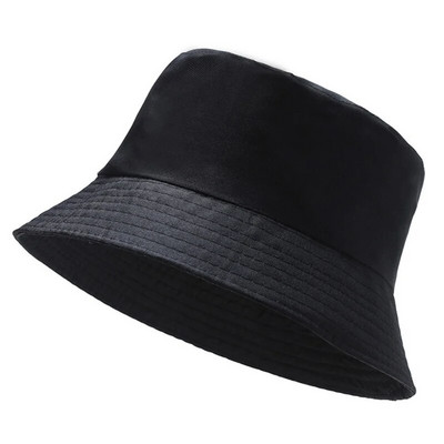 Unisex pavasario vasaros madinga medvilninė kepurė su kibiru Moteriška lauko apsauga nuo saulės žvejybai vyriška vienspalvė Panamos sulankstomos kepurės nuo saulės