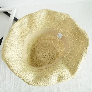 MAXSITI U Sun Hat για γυναίκες Summer Beach Hat fashiona Lafite Straw Hat ταξιδιωτικό αντηλιακό πολυλειτουργικό ψάθινο καπέλο