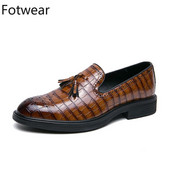 Kutas Suknelė Batai Vyriški Brogues Didelio dydžio smailianosiai oficialūs batai Slip on Oxfords Party Vyriški batai Biuro laisvalaikio verslo batai