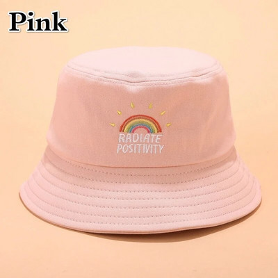 Unisex sklopivi izvezeni šešir s duginim printom Vanjska kapa za zaštitu od sunca Ribarski šeširi