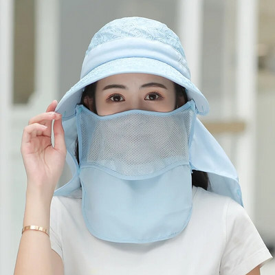 Šešir za sunce Ženska ljetna verzija korejskog anti-UV električnog automobila veliki cilindar koji se može rastaviti Veleprodajni šešir za zaštitu od sunca