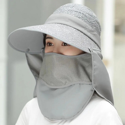 Šešir za sunce Ženska ljetna verzija korejskog anti-UV električnog automobila veliki cilindar koji se može rastaviti Veleprodajni šešir za zaštitu od sunca