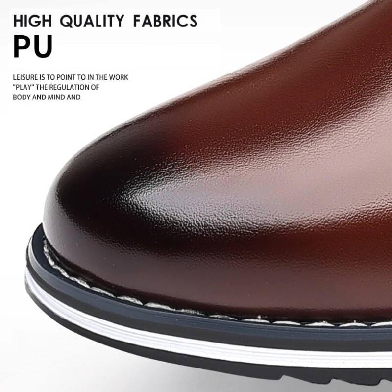Luksuzne muške ležerne poslovne cipele od pu kože Muške svečane cipele udobne modne natikače Muške cipele velike veličine Zapatillas Hombre