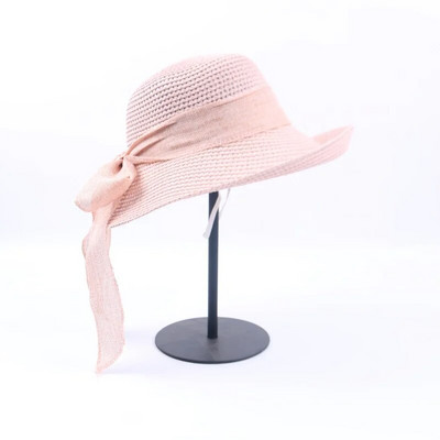 2019 Summer Bow Ribbon Sun Hat Panama Γυναικείο καπέλο Bonnet Καπέλα παραλίας Ψάθινα καπέλα καλοκαιρινά καπέλα για γυναίκες шляпа соломенная gorro mujer