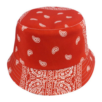 FOXMOTHER Нови летни черни червени пейсли шарки Риболовни рибарски шапки Bucket Hats Мъжки Дамски Bob Gorras Hip Hop Panama Casquette