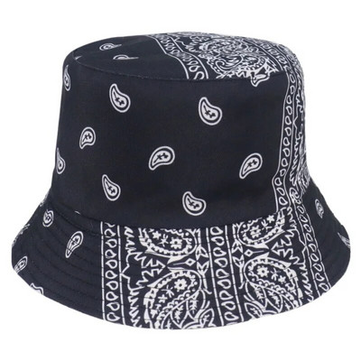 FOXMOTHER Nove ljetne crno-crvene paisley uzorke Ribarske ribarske kape Bucket šeširi Muški Ženski Bob Gorras Hip Hop Panama Casquette
