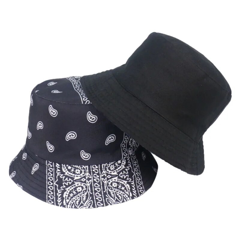 FOXMOTHER Nove ljetne crno-crvene paisley uzorke Ribarske ribarske kape Bucket šeširi Muški Ženski Bob Gorras Hip Hop Panama Casquette