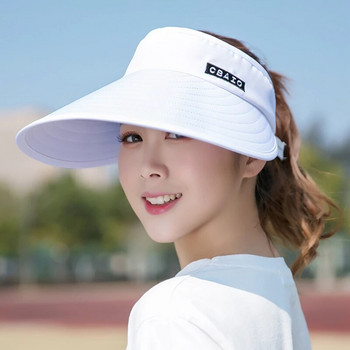 2023 Νέα γυναικεία καλοκαιρινή αλεξήλιο με ετικέττα καπέλο καπέλο παραλίας Ρυθμιζόμενη προστασία από υπεριώδη ακτινοβολία Γυναικείο καπέλο Sports Fishing Beach Chapeau
