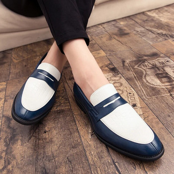 Модни мъжки мокасини на WAERTA, ежедневни обувки в класически британски стил, класически социални кожени обувки, елегантни оригинални обувки