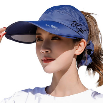 Νέα γυναικεία αναδιπλούμενη προσωπίδα Καπέλα ηλίου Γυναικεία καλοκαιρινά άδεια καπέλα αντηλιακού εξωτερικού χώρου Αθλητικό καπέλο αντηλιακό αντι-UV Καπέλο παραλίας Καπέλο ψαρέματος кепка