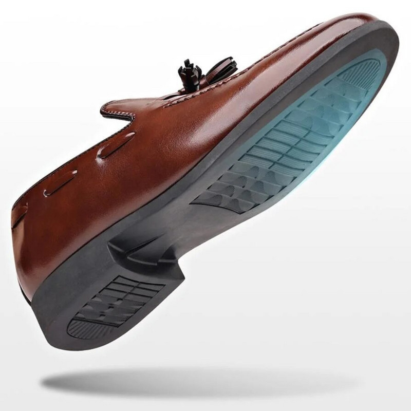 Muške poslovne kožne cipele, cipele za hodanje, nove modne prozračne ležerne mokasine, cipele od pu kože, crne muške cipele velike veličine