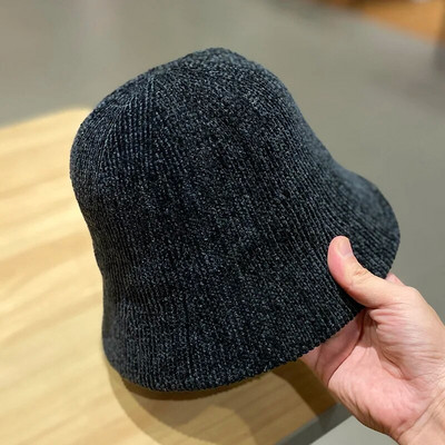 Panama kape od meke vune, tople zimske ženske šešire, jednobojne ribarske kape od janjeće vune, modne pletene hip hop kape za van