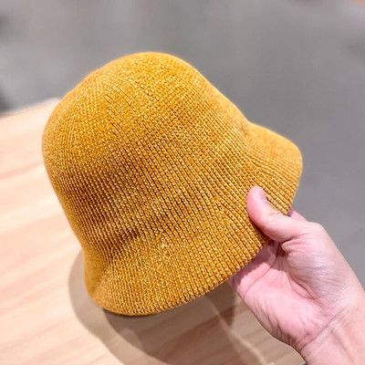 Panama kape od meke vune, tople zimske ženske šešire, jednobojne ribarske kape od janjeće vune, modne pletene hip hop kape za van