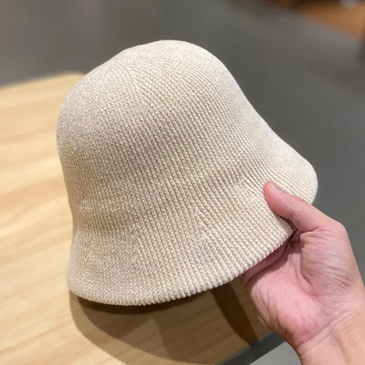 Panama kape od meke vune, tople zimske ženske šešire, jednobojne ribarske kape od janjeće vune, modne pletene hip hop kape za van