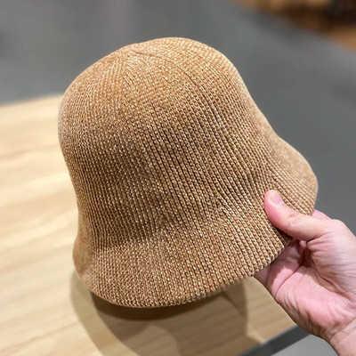 Panama kape od meke vune, tople zimske ženske šešire, jednobojne ribarske kape od janjeće vune, modne pletene hip hop kape za van