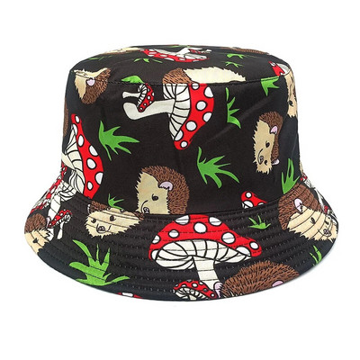 2024 Sjeveroistočni šešir s velikim cvjetnim uzorkom Proljetna i ljetna moda za muškarce i žene Dvostrani suncobran Ležerna panama bob kapa